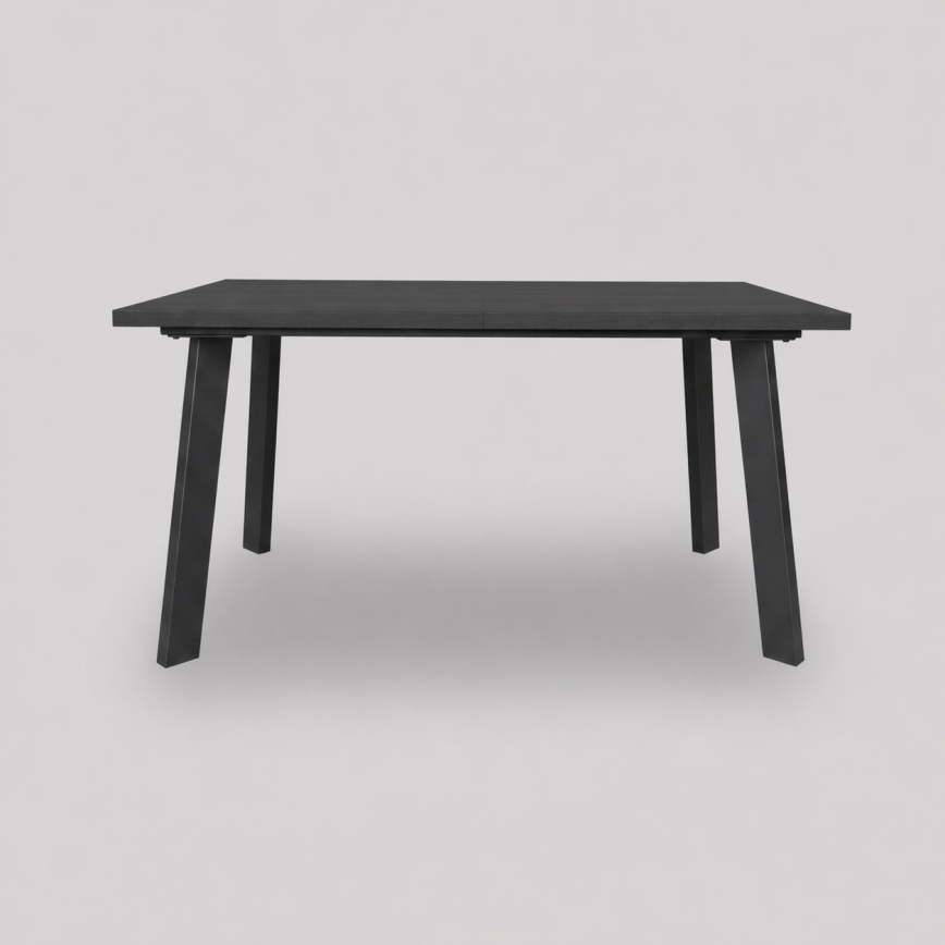 Mesa de comedor extensible KERNO 150/190x80 cm negra