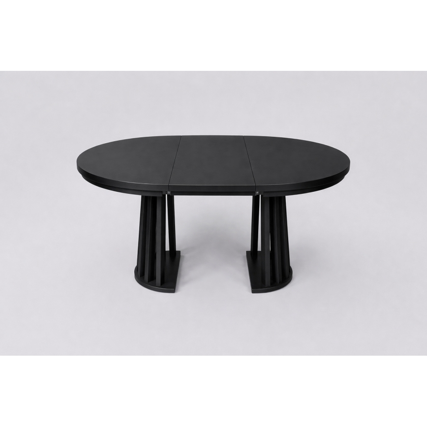 Mesa de comedor extensible NEXUS 100/140x77 cm negra