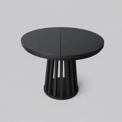 Mesa de comedor extensible NEXUS 100/140x77 cm negra
