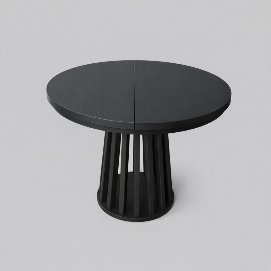 Mesa de comedor extensible NEXUS 100/140x77 cm negra