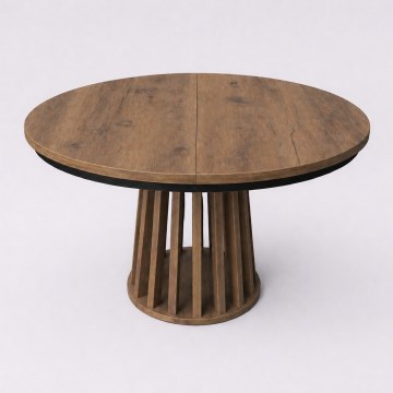Mesa de comedor extensible NEXUS 100/140x77 cm roble Lefkas/negro