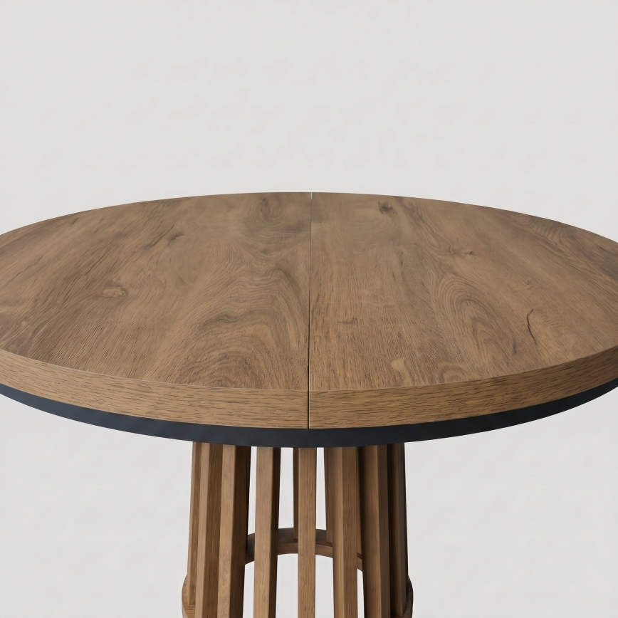 Mesa de comedor extensible NEXUS 100/140x77 cm roble Lefkas/negro