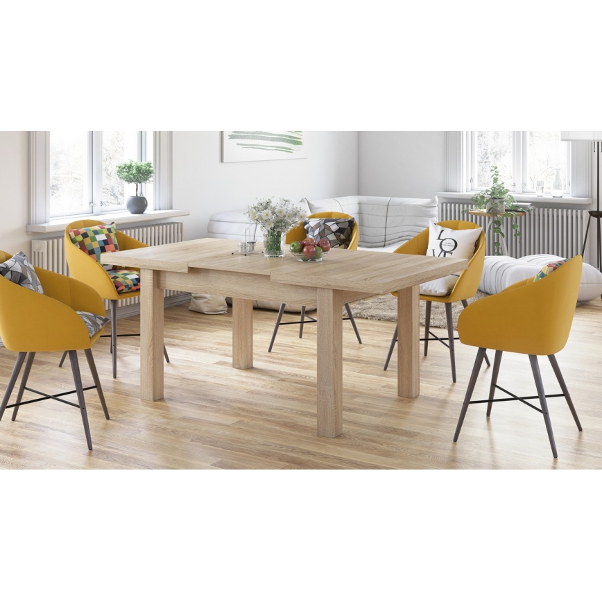 Mesa de comedor extensible para 12 personas RALF roble sonoma