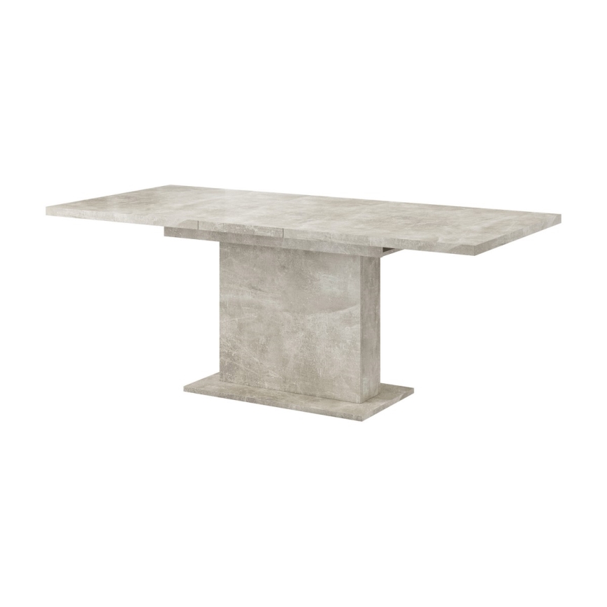 Mesa de comedor extensible STRAP gris hormigón