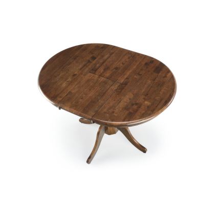 Mesa de comedor extensible WILLIAM en nogal