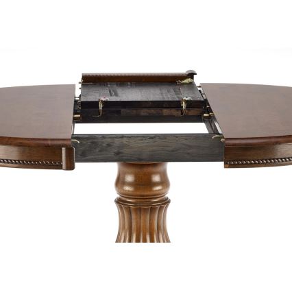 Mesa de comedor extensible WILLIAM en nogal