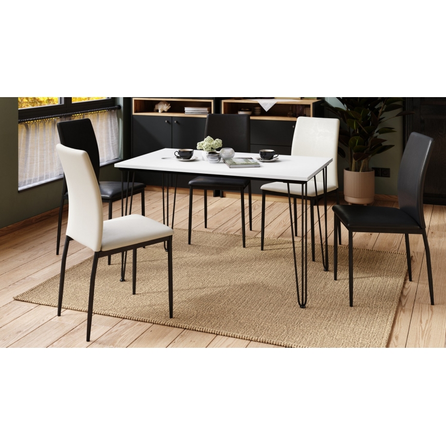Mesa de comedor HALIJA blanca