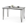 Mesa de comedor HALIJA gris hormigón