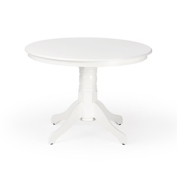 Mesa de comedor KOTI, diámetro 106 cm, blanca