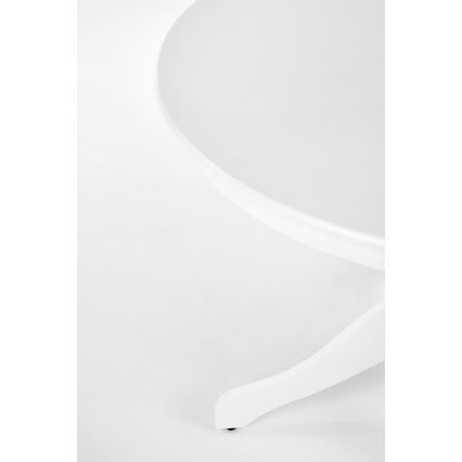 Mesa de comedor KOTI, diámetro 106 cm, blanca