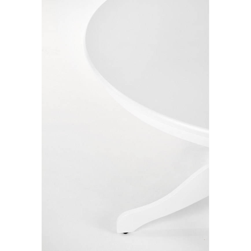 Mesa de comedor KOTI, diámetro 106 cm, blanca