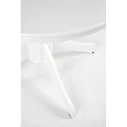 Mesa de comedor KOTI, diámetro 106 cm, blanca