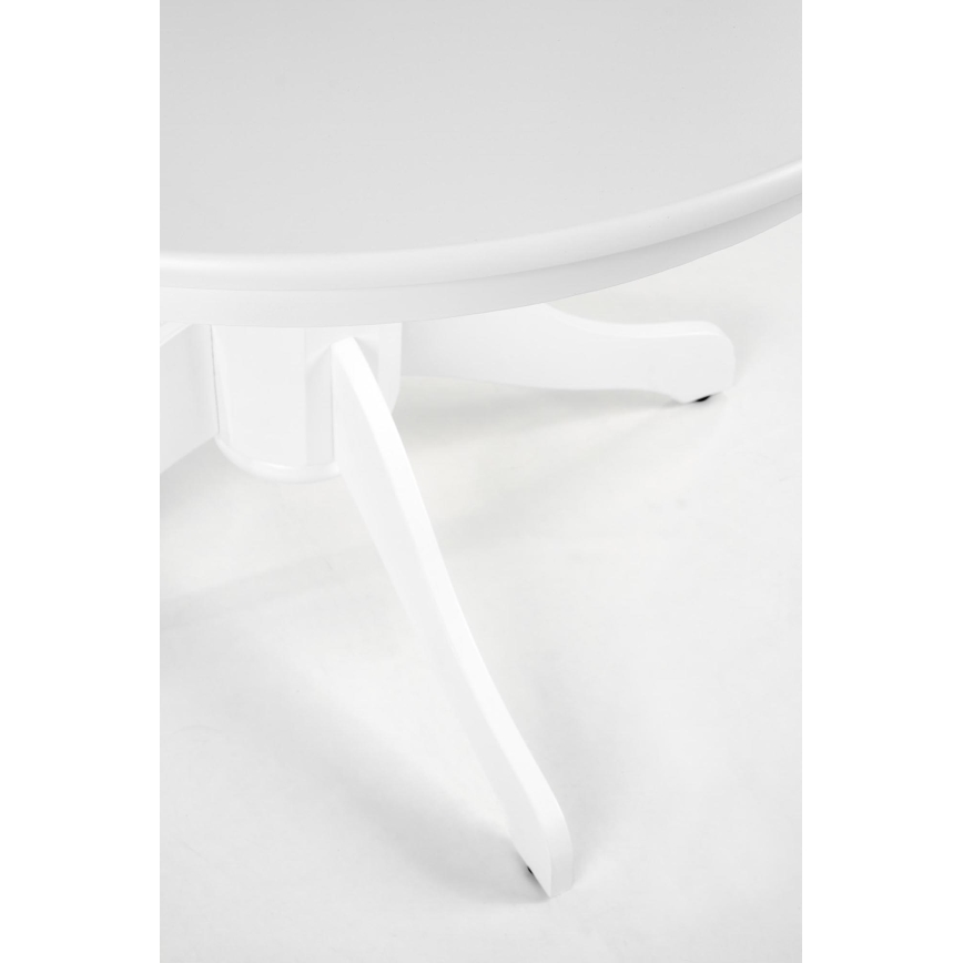 Mesa de comedor KOTI, diámetro 106 cm, blanca