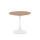 Mesa de comedor LUGI, diámetro 80 cm, marrón/blanco