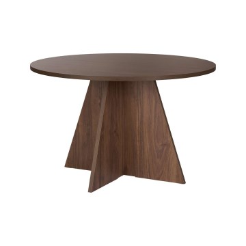 Mesa de comedor MATIN, diámetro 120 cm, nogal