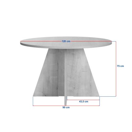 Mesa de comedor MATIN Ø 120 cm beige