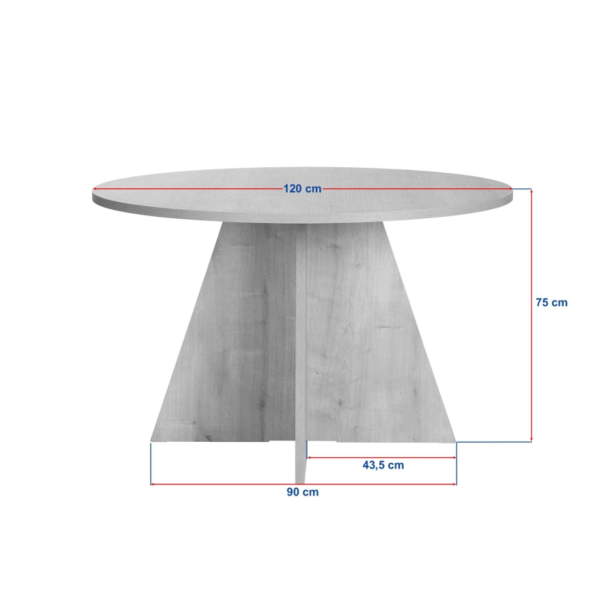 Mesa de comedor MATIN Ø 120 cm beige
