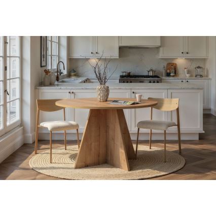 Mesa de comedor MATIN Ø 120 cm, roble