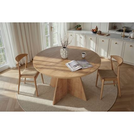 Mesa de comedor MATIN Ø 120 cm, roble