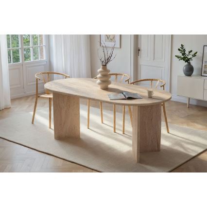Mesa de comedor NEL 180x90 cm beige