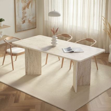 Mesa de comedor NEL 180x90 cm beige