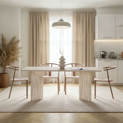 Mesa de comedor NEL 180x90 cm beige