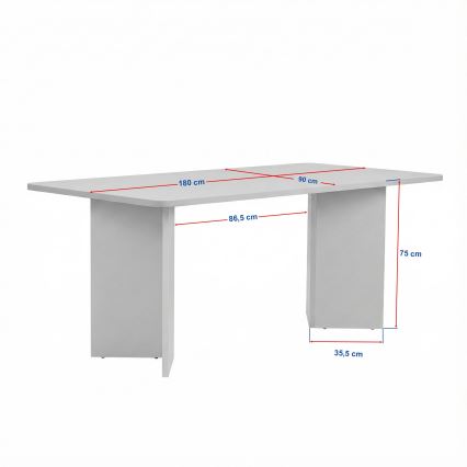 Mesa de comedor NEL 180x90 cm beige