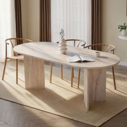 Mesa de comedor NEL 200x90 cm beige