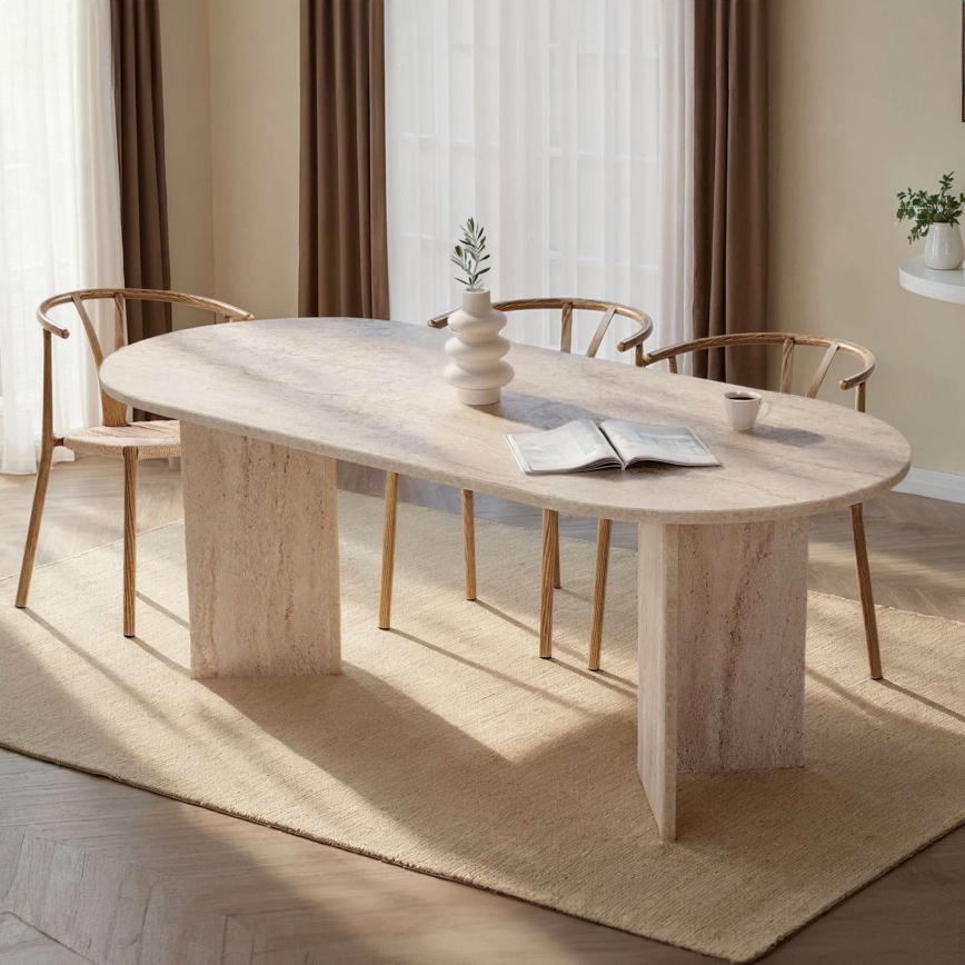 Mesa de comedor NEL 200x90 cm beige