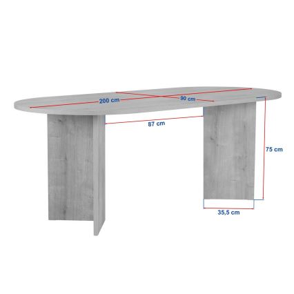 Mesa de comedor NEL 200x90 cm beige