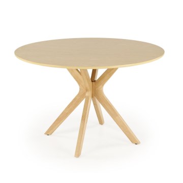 Mesa de comedor NICOLAS Ø 120 cm marrón