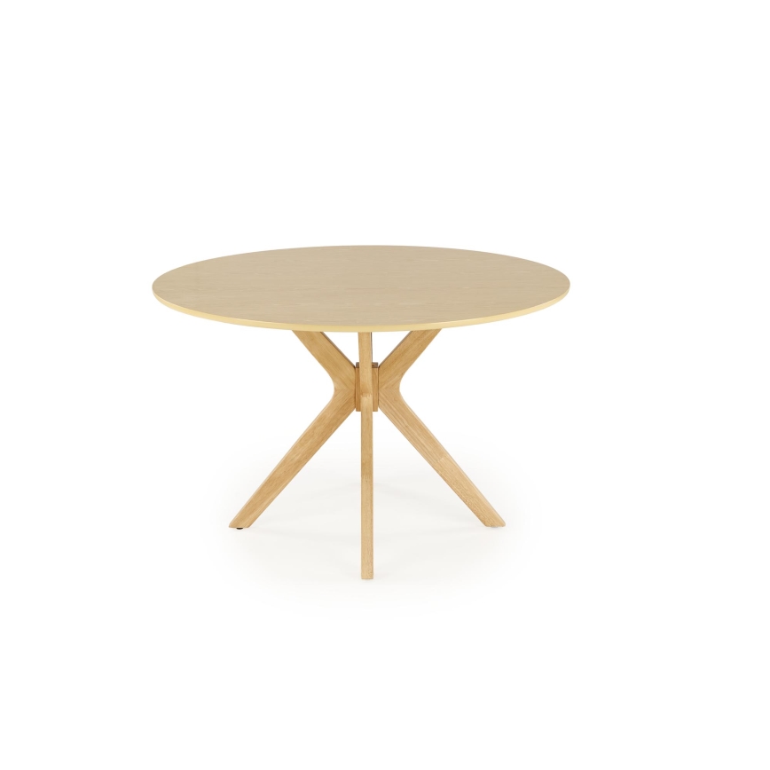 Mesa de comedor NICOLAS Ø 120 cm marrón