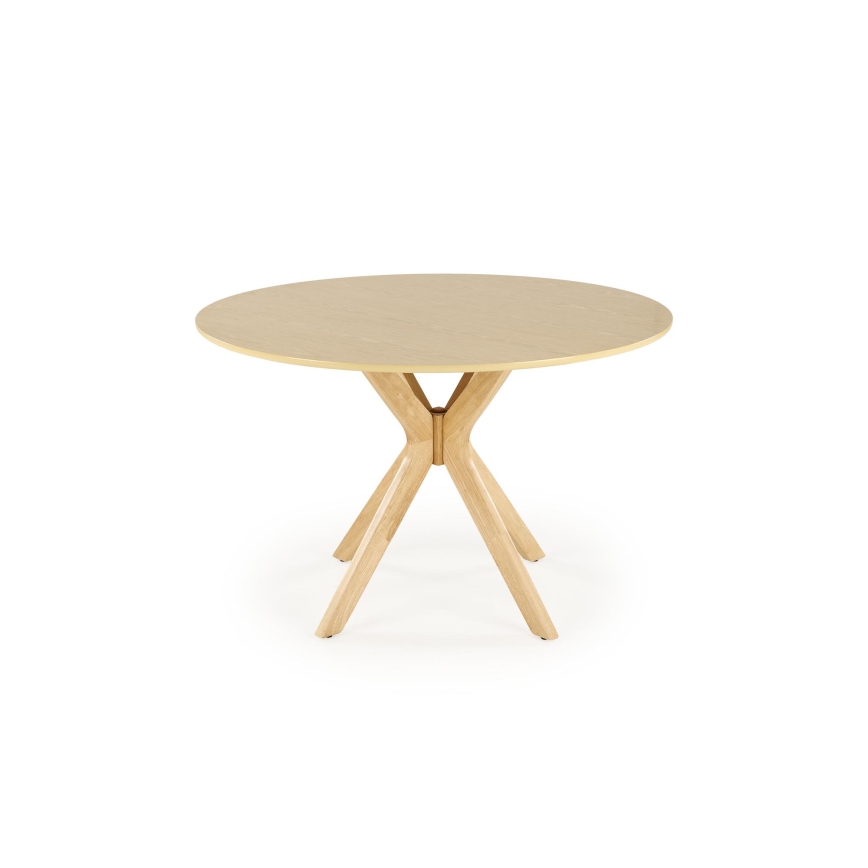 Mesa de comedor NICOLAS Ø 120 cm marrón
