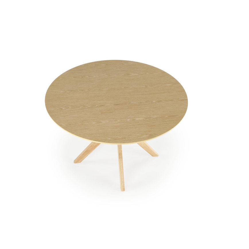 Mesa de comedor NICOLAS Ø 120 cm marrón