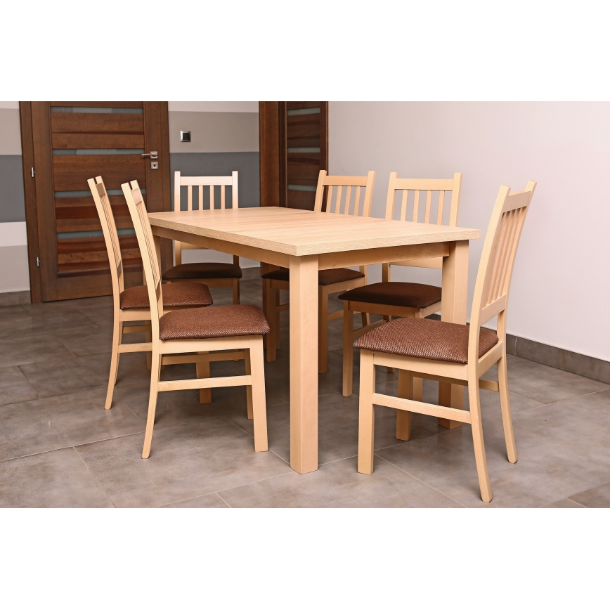 Mesa de comedor plegable LIAM roble sonoma