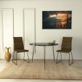 Mesa de comedor SANDALF 75x90 cm negro