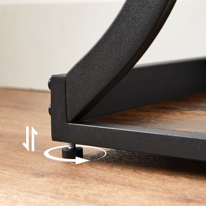Mesa de consola ELDUR 120x30 cm marrón/negro