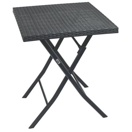 Mesa de jardín + 2x sillas, color gris