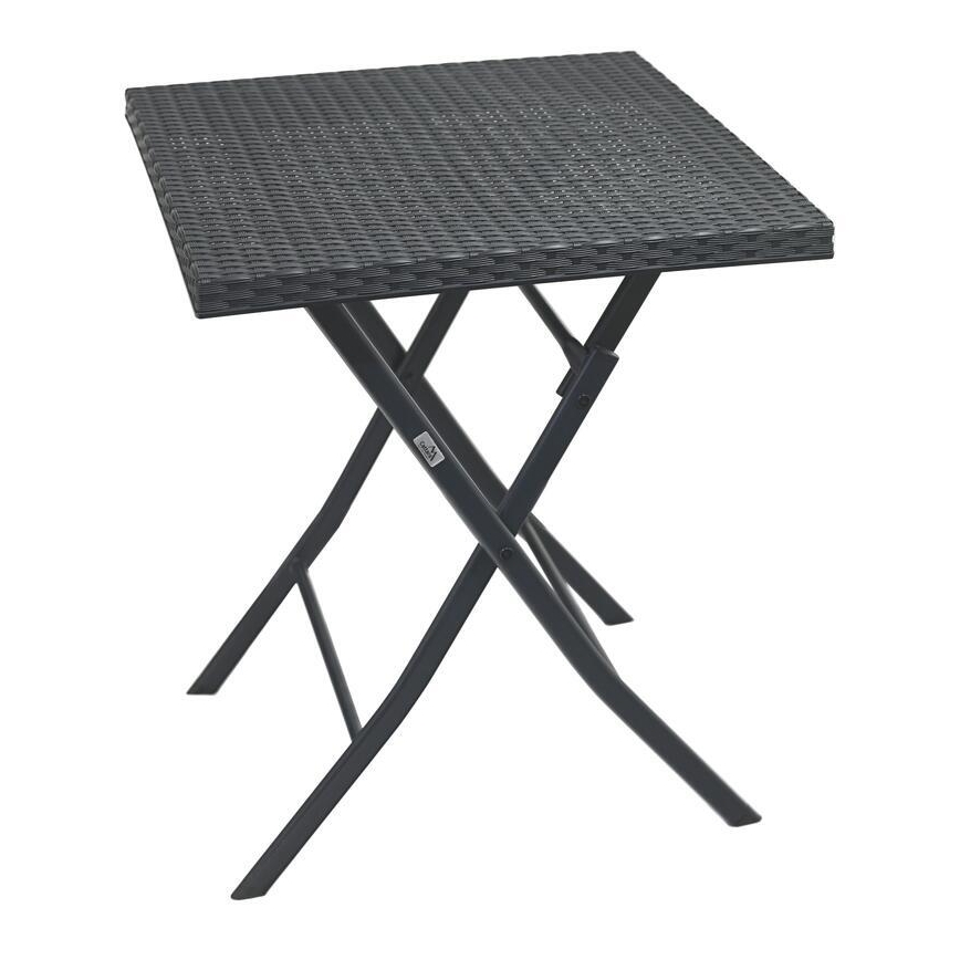 Mesa de jardín + 2x sillas, color gris