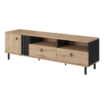 Mesa de TV BADIA roble/antracita