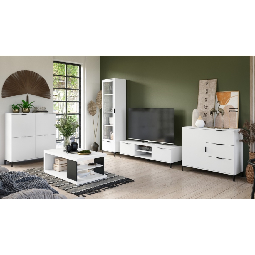 Mesa de TV LORA blanco