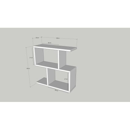 Mesa plegable LIFE 60x60 cm blanco