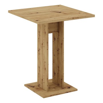 Mesa STRAPO 68x68 cm de roble Artisan