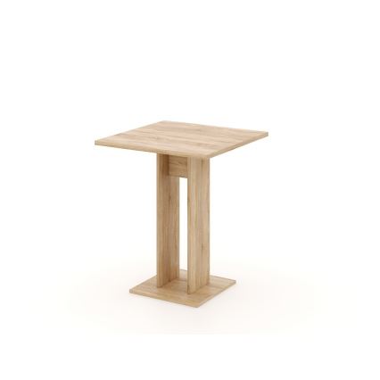 Mesa STRAPO 68x68 cm roble sonoma