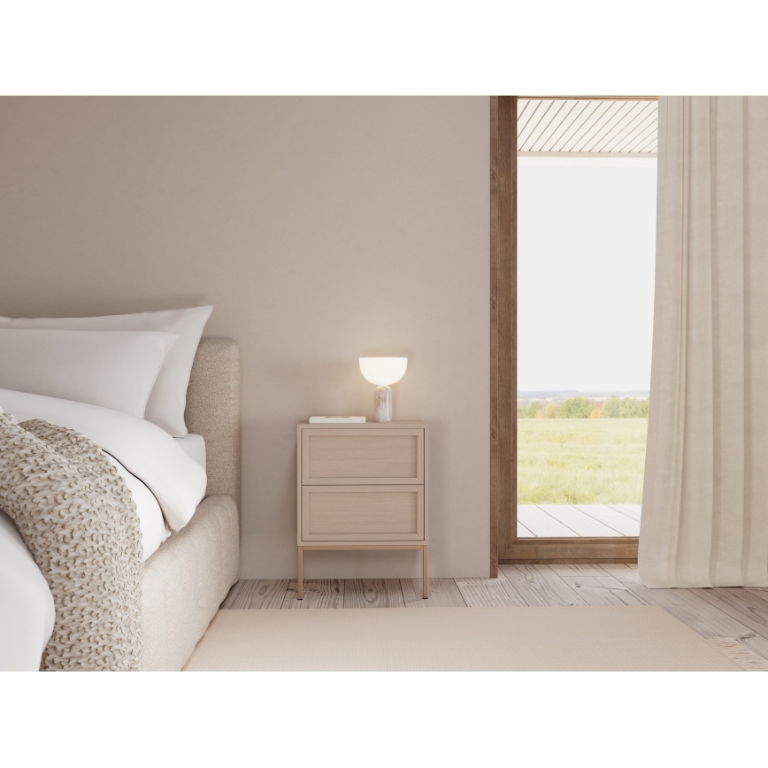 Mesita de noche ALIN 46x40 cm taupe
