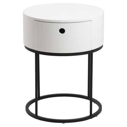 Mesita de noche COLUM blanca
