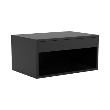Mesita de noche LIGNE 50x35 cm negra
