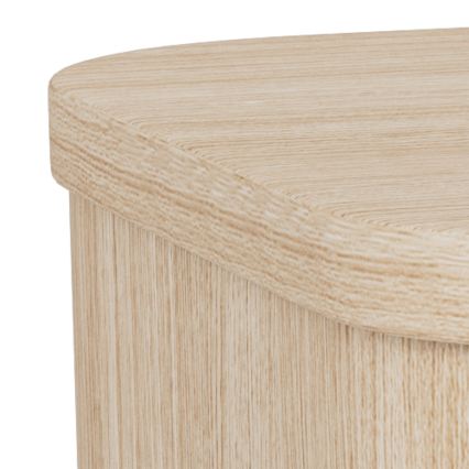 Mesita de noche MADERA 46x30 cm roble blanco