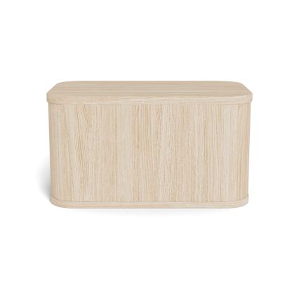 Mesita de noche MADERA 46x30 cm roble blanco