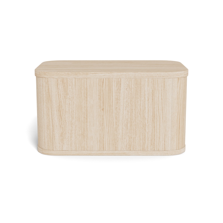 Mesita de noche MADERA 46x30 cm roble blanco
